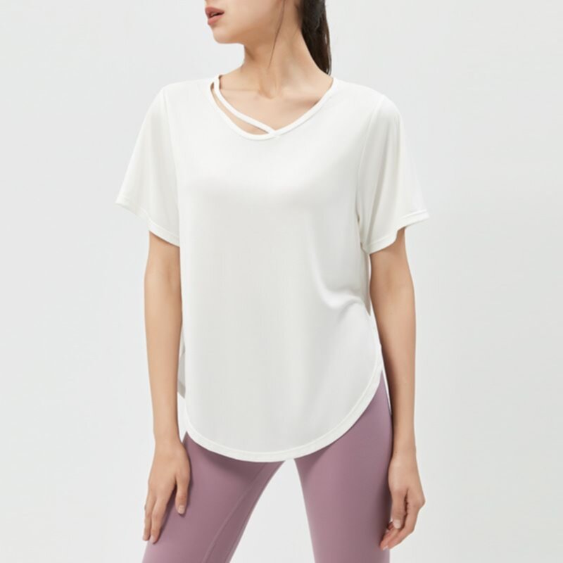 Thin summer loose yoga suit top